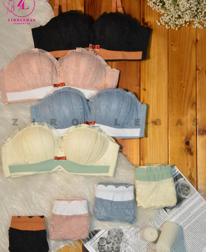 ست شورت و سوتین زنانه تور