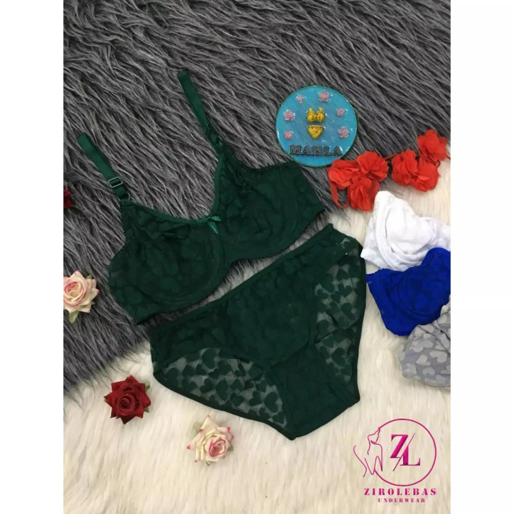 ست شورت و سوتین قلبی