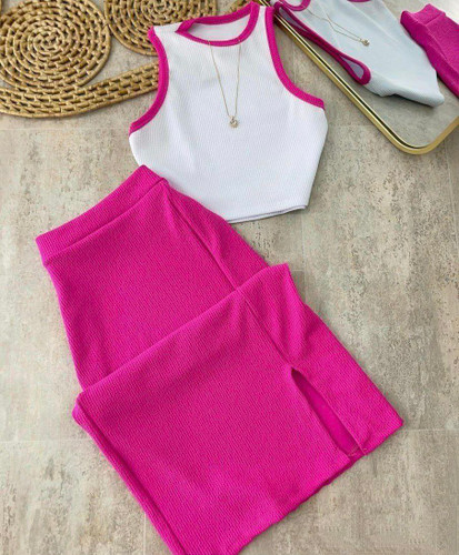 ست کراپ دامن