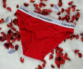 شورت اسلیپ پشت پهن زنانه طرح Calvin Klein رنگ قرمز جذاب