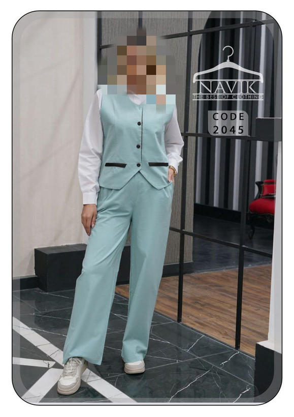 ست جلیقه و شومیزوشلوار