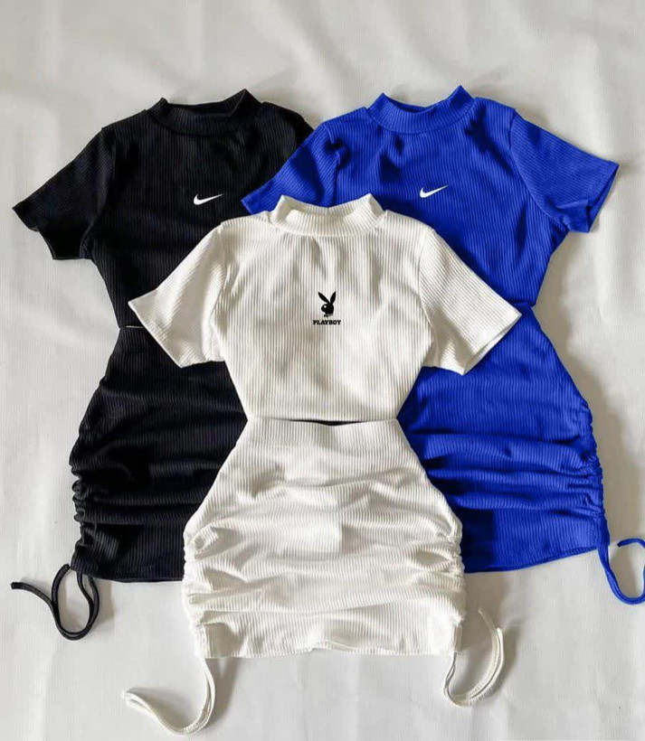 ست کراپ دامن