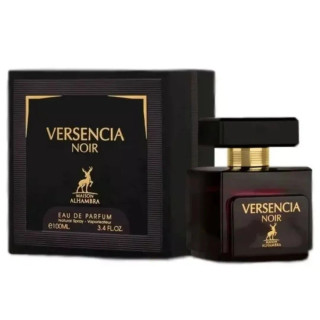 عطر زنانه الحمبرا ورسنسیا نویر Versencia Noir حجم ۱۰۰ میل مشابه رایحه ورساچه کریستال نویر با جعبه لوکس