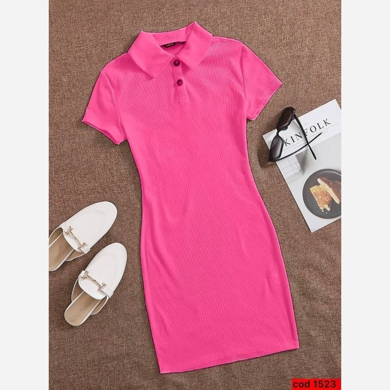 پیراهن یقه دار دکمه ایی دخترانه و زنانه