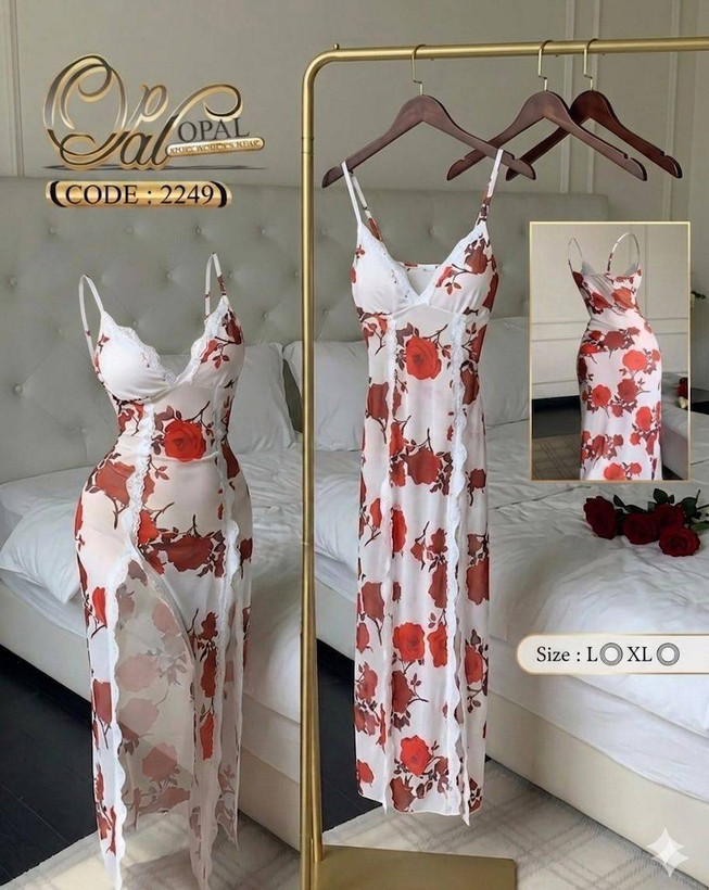 لباس خواب گل دار