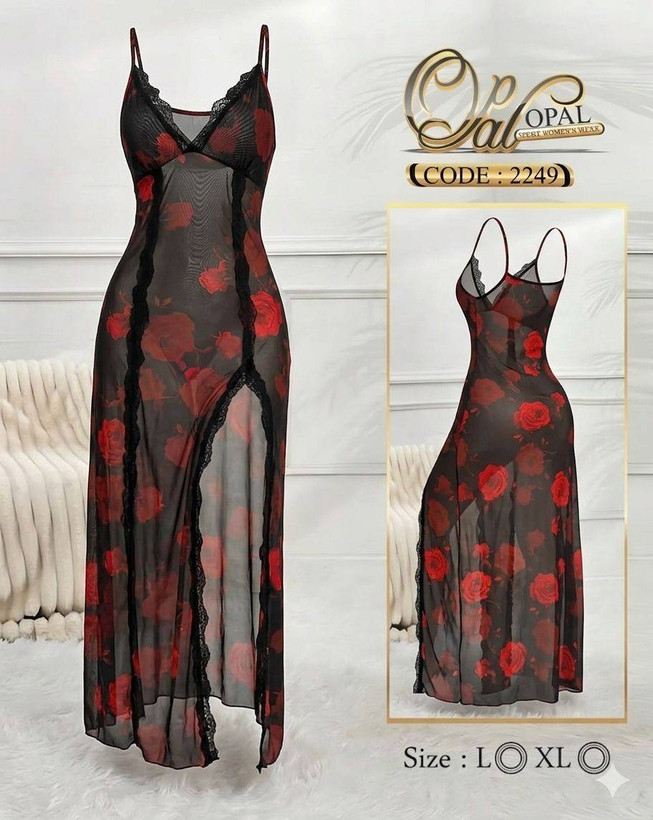 لباس خواب گل دار زنانه