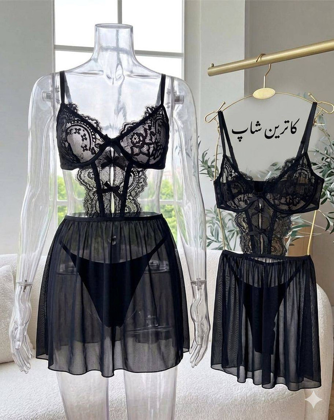 لباس خواب جذاب فنردار زنانه