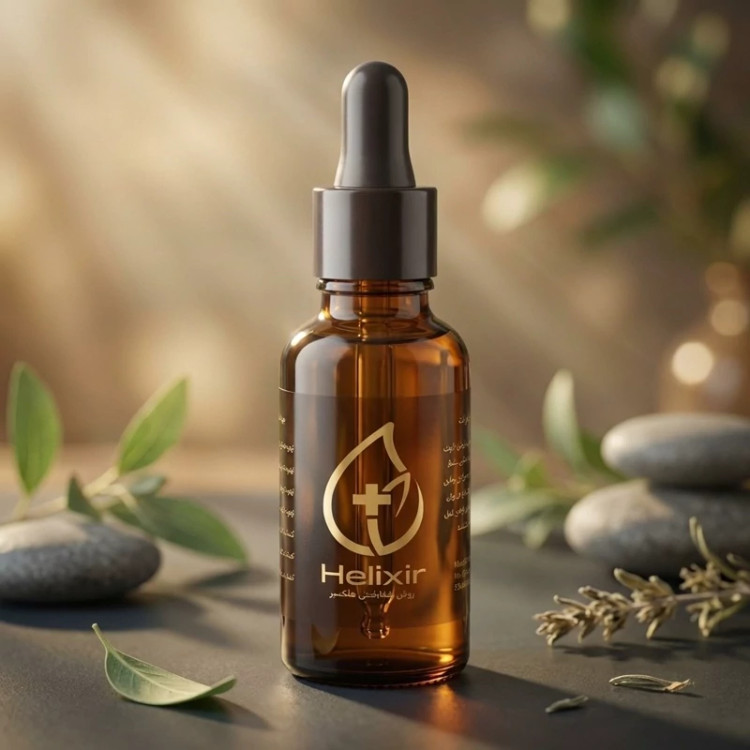 روغن هلکسیر اصل با لیبل اصالت