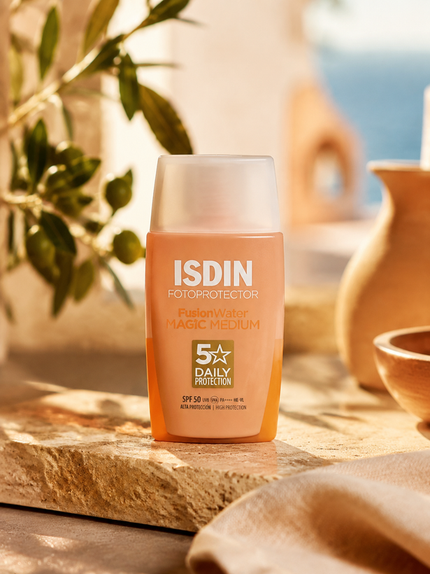 ضدآفتاب ایزدین فوتوپروتکتور فیوژن واتر مجیک مدیوم SPF50