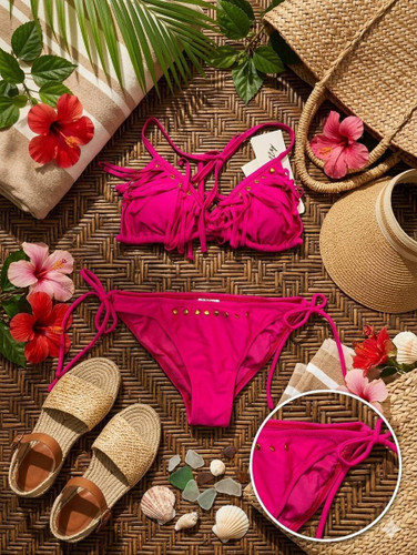 مایو ۲ تکه جذاب زنانه وارداتی برندBeach Queen