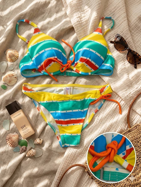 مایوزنانه ۲تکه جذاب وارداتی برندBeach Queen