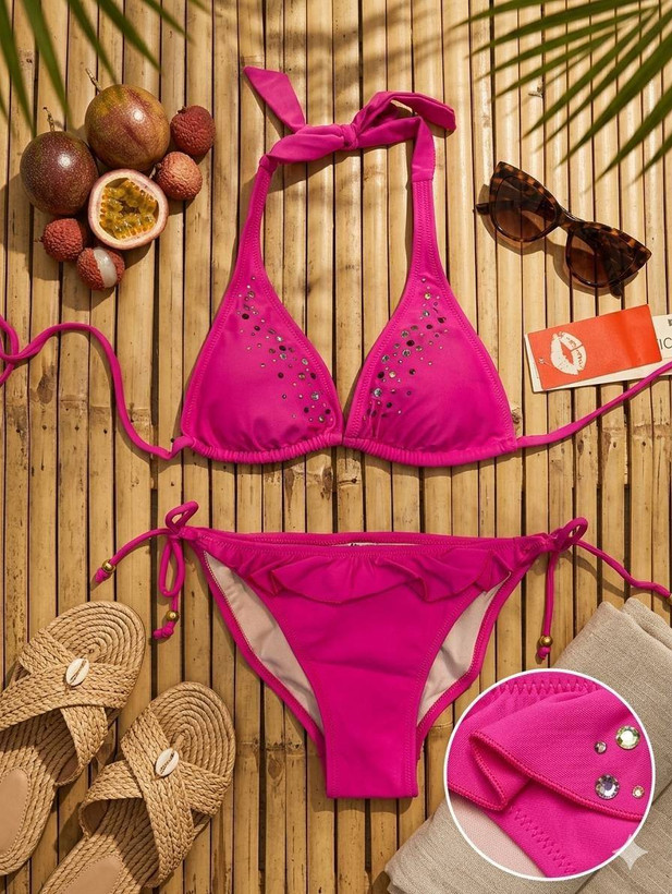 مایو دوتکه وارداتی برندBeach Queen زنانه