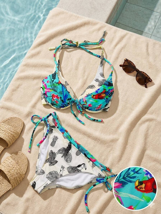 مایو ۲ تکه وارداتی زنانه برند Beach Queen