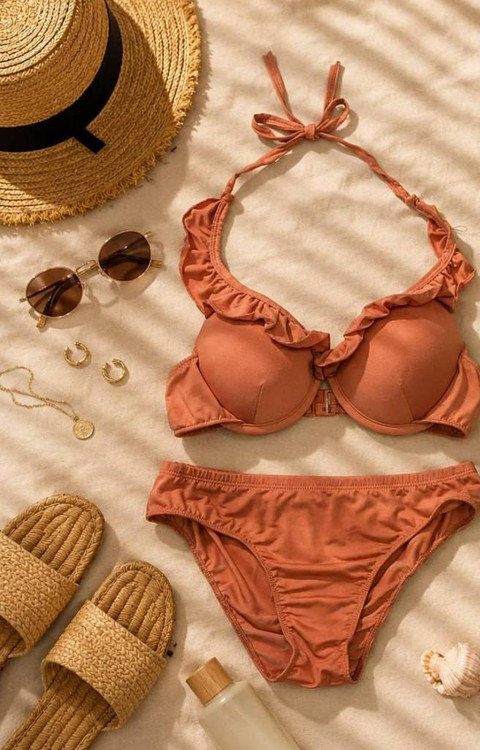 مایو 2 تکه وارداتی برندBeach Queenزنانه