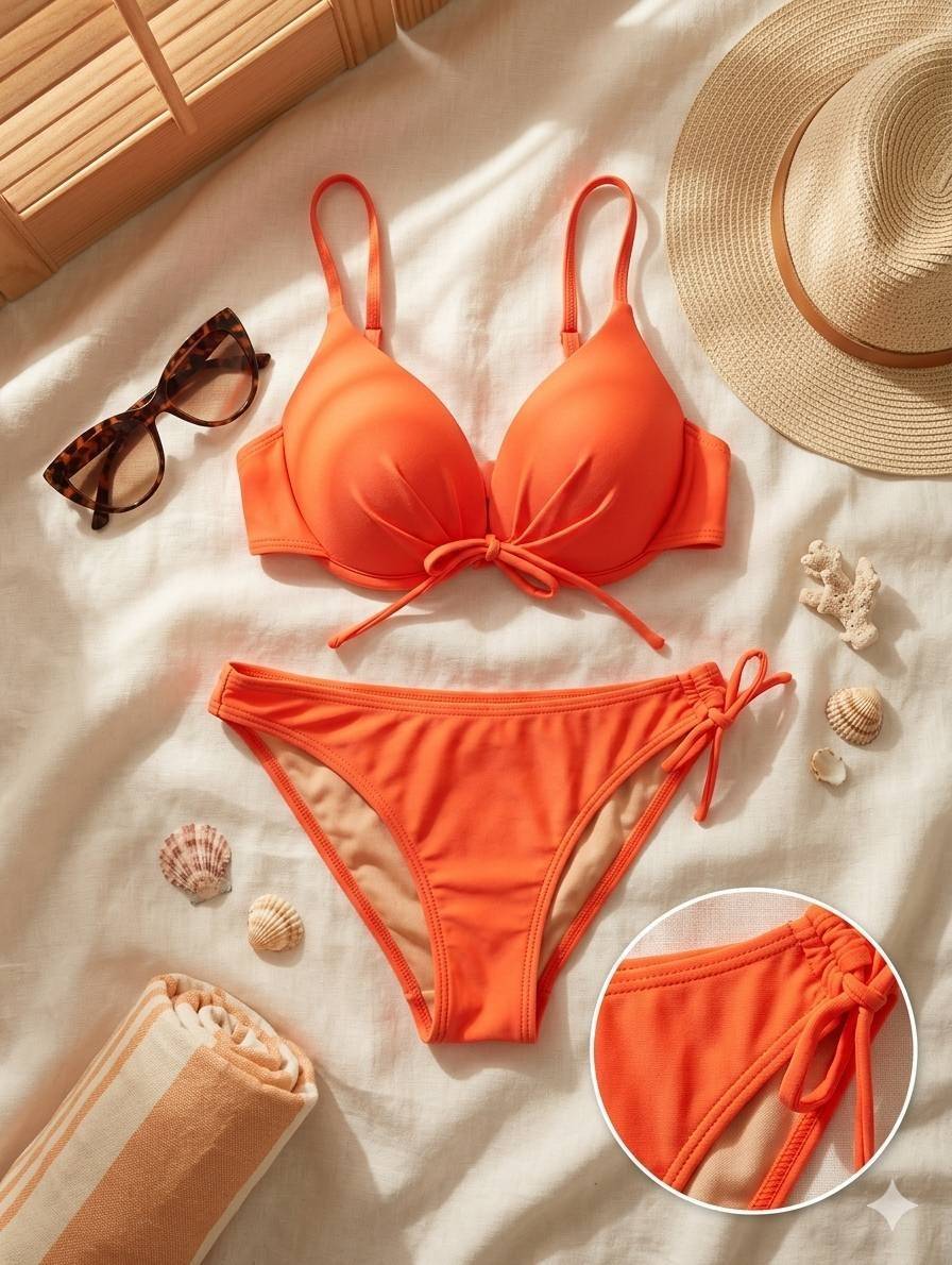 مایو2 تکه وارداتی برندBeach Queenزنانه
