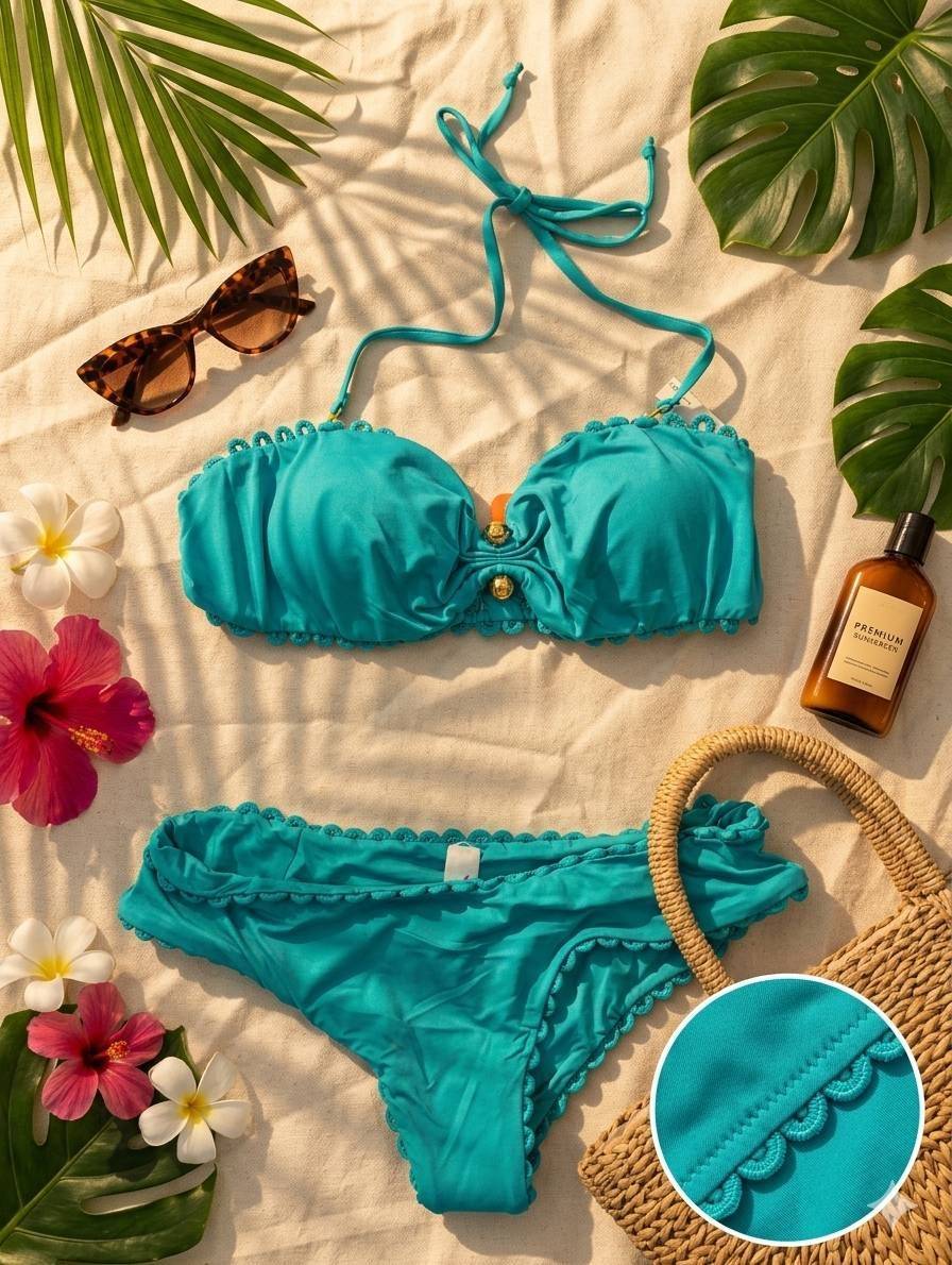 مایو 2تکه وارداتی  برندBeach Queen