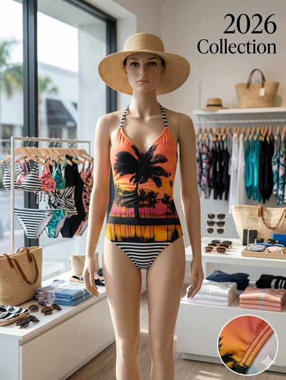 مایو یکسره وارداتی برندBeach Queenزنانه