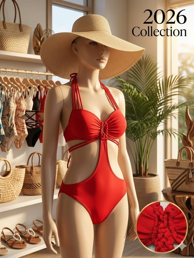 مایو زنانه یکسره وارداتی برند Beach Queen با طراحی مدرن و تنخور عالی